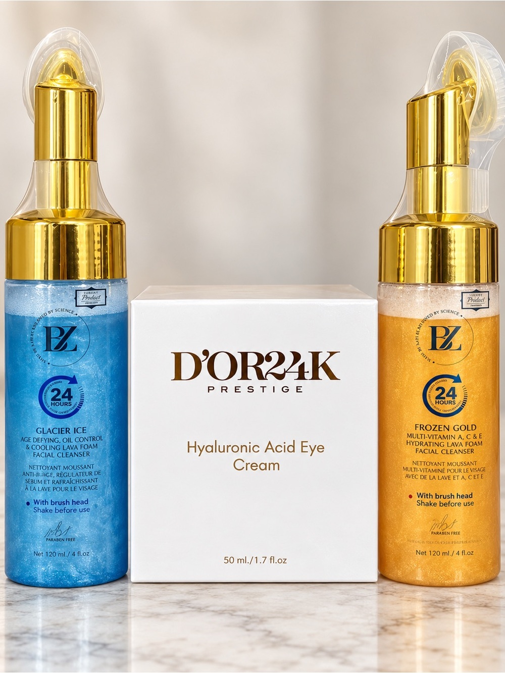 Luxury Skincare Bundle – Prédiré Paris + D’OR24K – 3 Full-Size Products